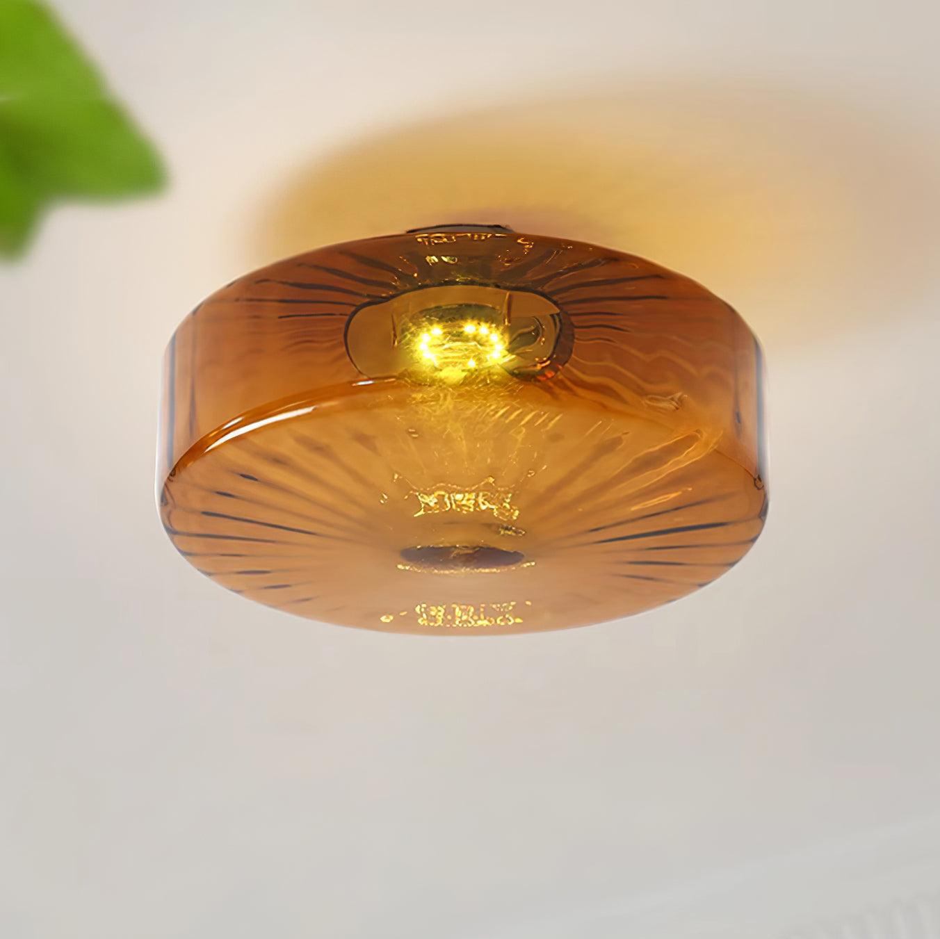 June Amberglas-Deckenleuchte