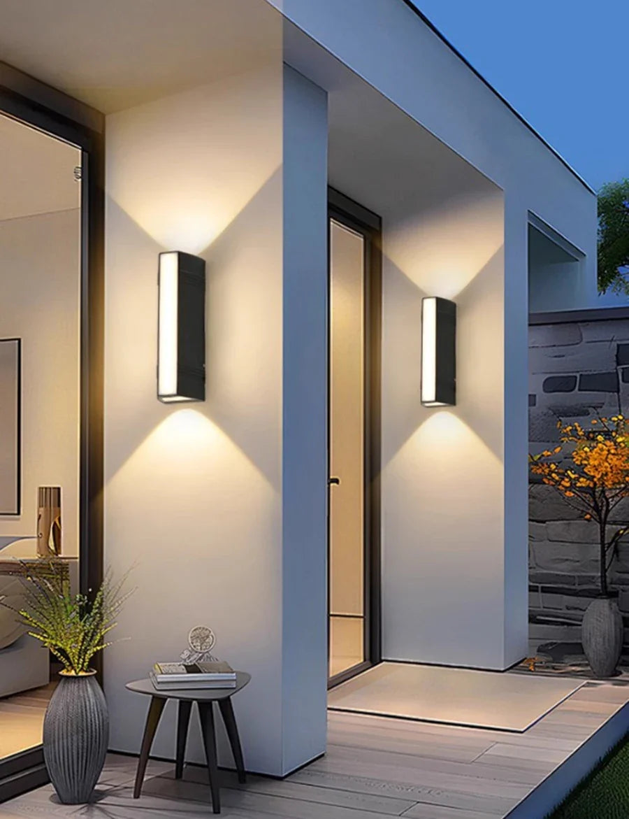 Moderne LED-Wandleuchte – Wasserdichte Außenbeleuchtung