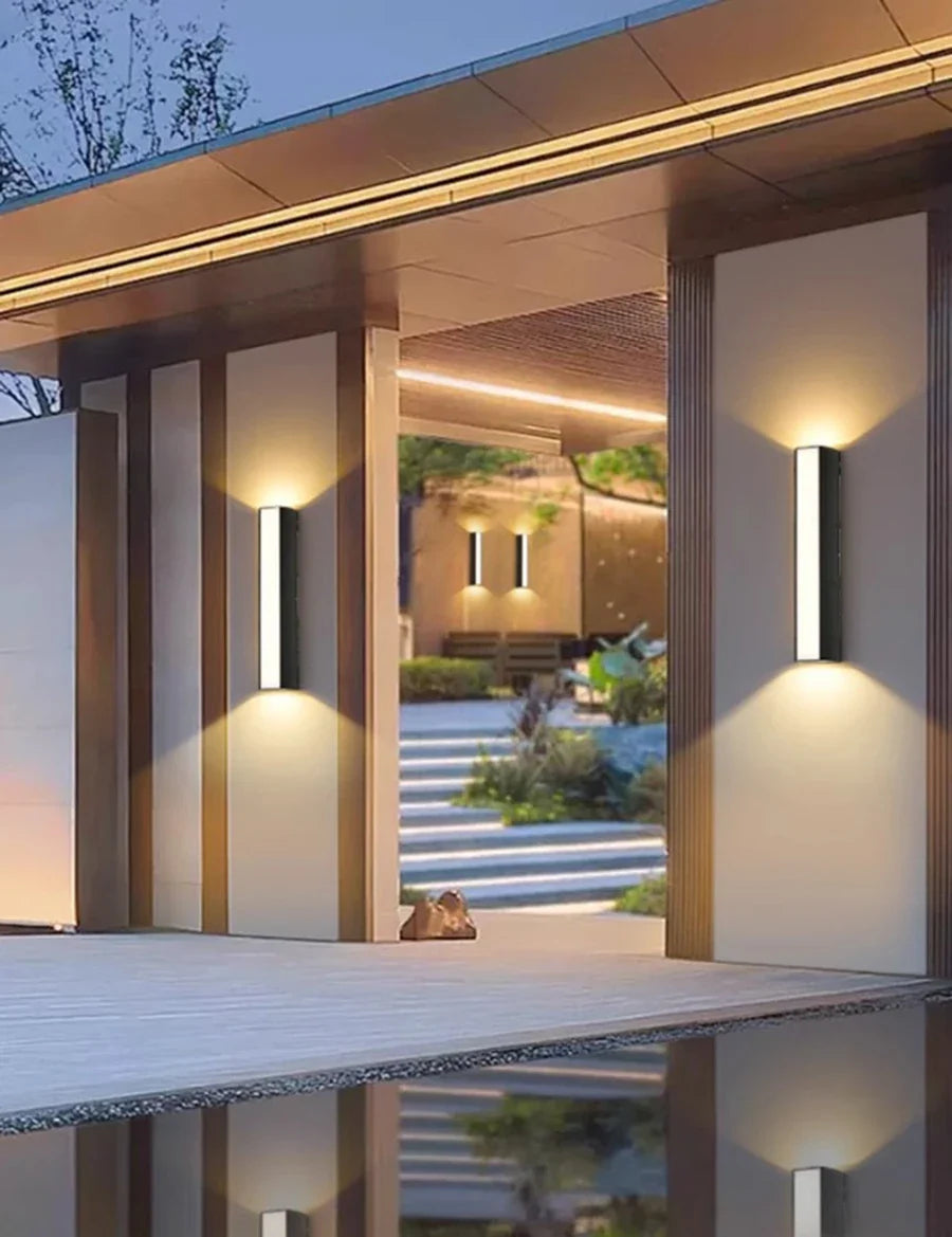 Moderne LED-Wandleuchte – Wasserdichte Außenbeleuchtung