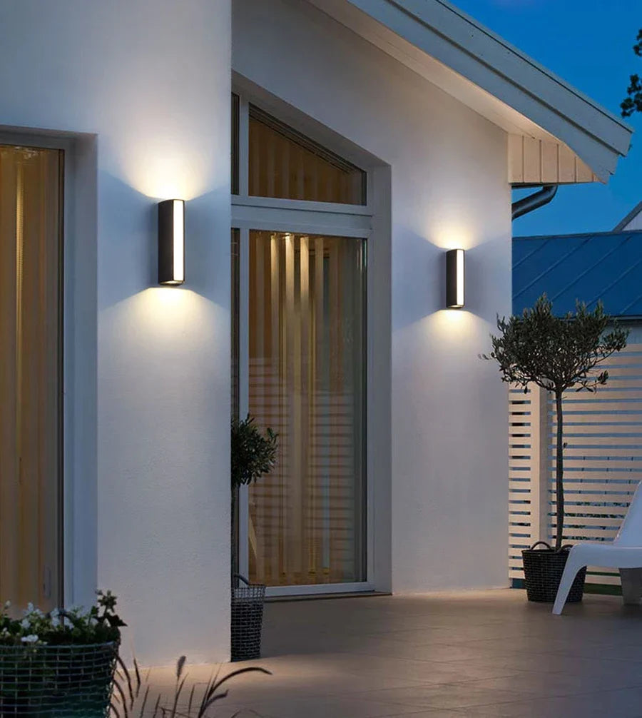 Moderne LED-Wandleuchte – Wasserdichte Außenbeleuchtung