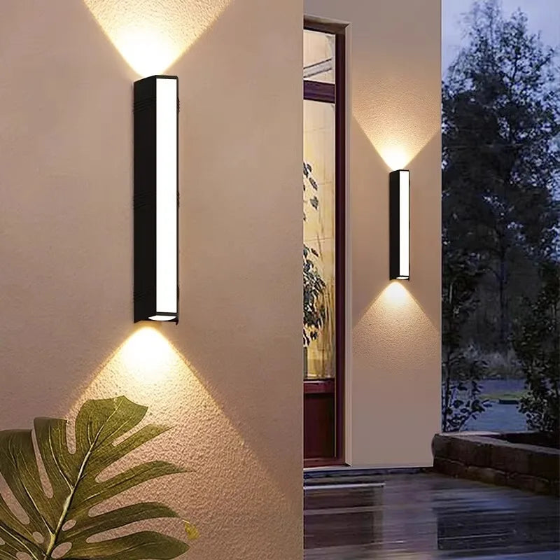Moderne LED-Wandleuchte – Wasserdichte Außenbeleuchtung