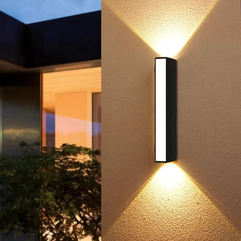 Moderne LED-Wandleuchte – Wasserdichte Außenbeleuchtung