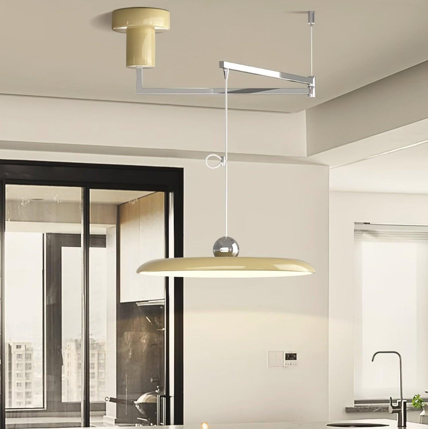 Flux Pendelleuchte – Morandi mit verstellbarem Arm