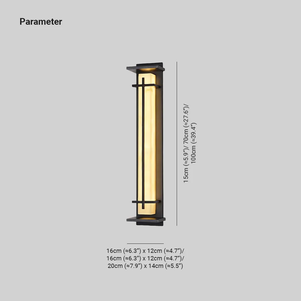 Ray Quadratische Außenwandleuchte – Alabasteroptik & Wasserdicht